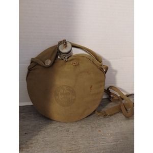 Vintage Boy Scouts Of America Canteen NATIONAL COUNCIL Metal With Stamped Logo